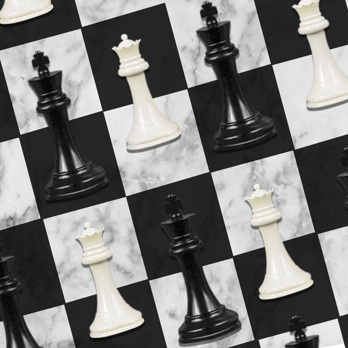 Black and White Chess Pieces